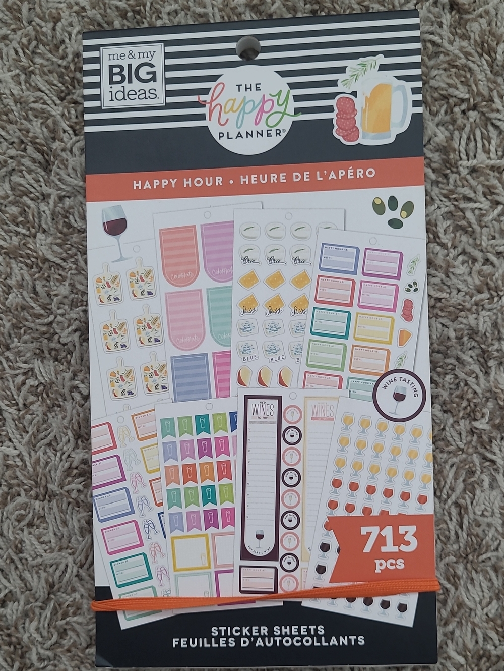 me & my BIG ideas The Happy Planner Happy Hour Sticker Pack - Multicolor
